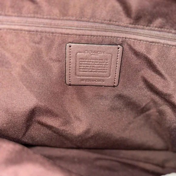 Coach Pink and Brown Floral Tote - Picture 3 of 4